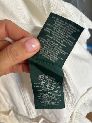Chaqueta Ralph Lauren Blanca Mujer Talla M