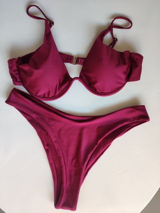 Set Bikini Nuevo Granate Talla L
