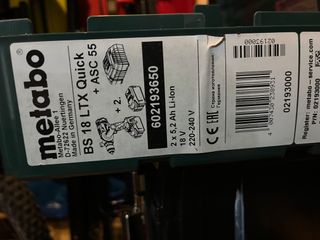 Taladro Atornillador Metabo LTX 18V