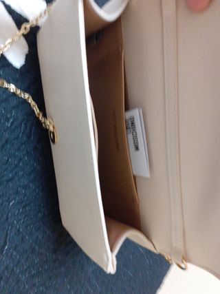 Bolso Moschino Beige y Dorado Nuevo