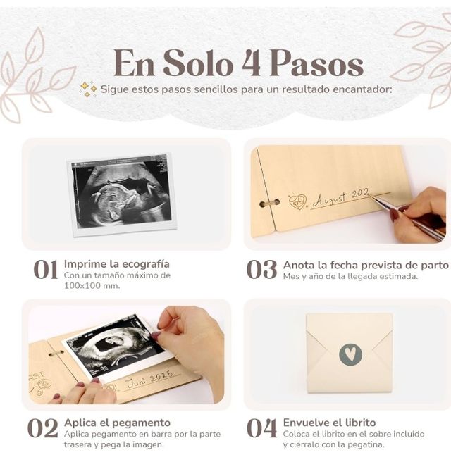 Anuncio embarazo madera abuelos