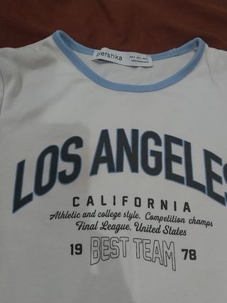 Camiseta Bershka Los Angeles California
