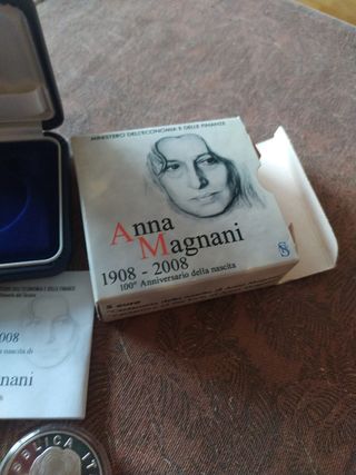 Moneda 5 Euros Italia Anna Magnani 1908-2008