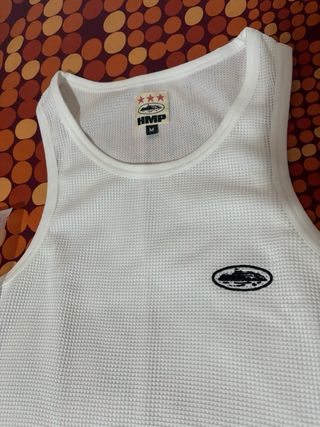 Camiseta sin mangas blanca M