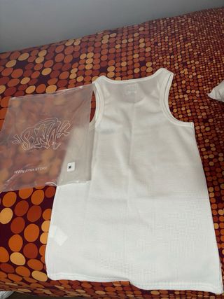 Camiseta sin mangas blanca M