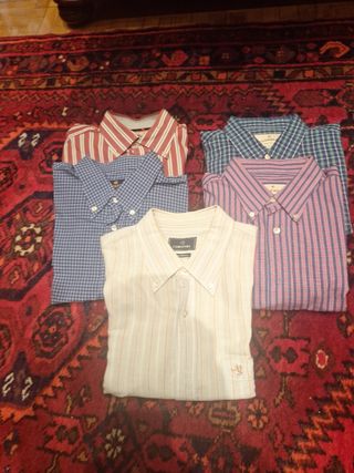 Lote 5 Camisas Rayas y Cuadros