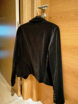 Blazer/americana de terciopelo negro Max Mara Week