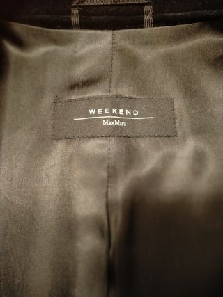 Blazer/americana de terciopelo negro Max Mara Week