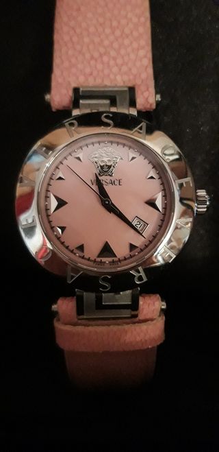 Reloj Versace Mujer Rosa y Plateado