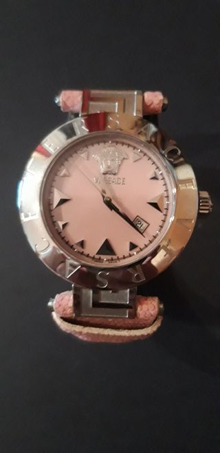 Reloj Versace Mujer Rosa y Plateado