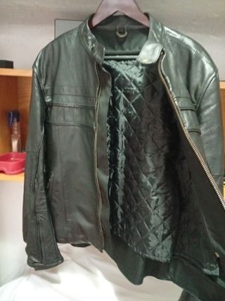 Chaqueta de cuero custom para moto Talla M 