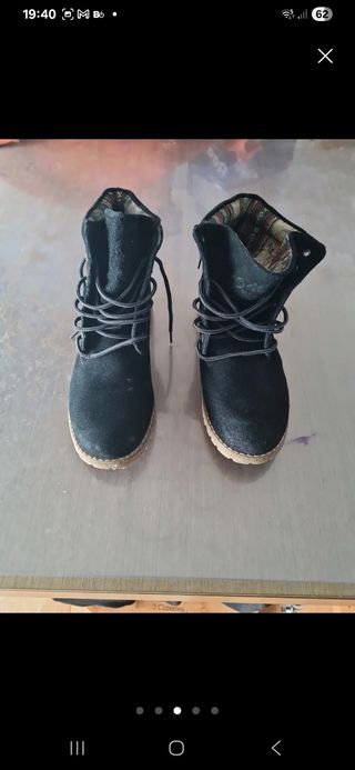 Botines Mustang Piel Negro Talla 39
