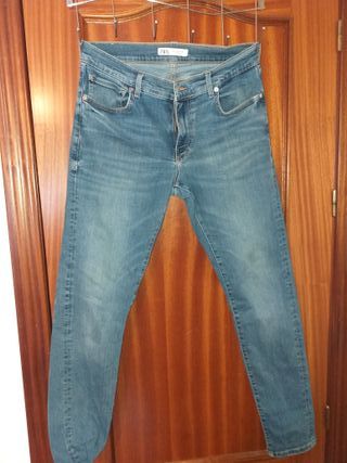 Pantalones vaqueros Zara hombre azul