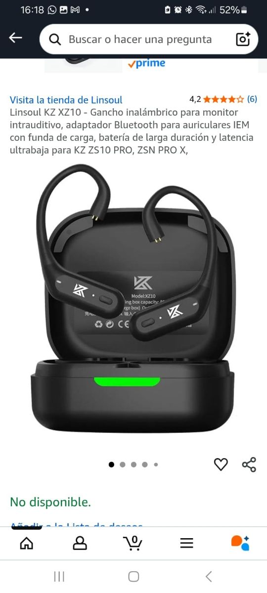 Linsoul KZ XZ10 Auriculares Inalámbricos