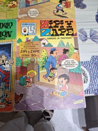 Cómics de Zipi y Zape y Mortadelo y Fleming.