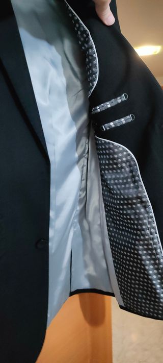 Chaqueta de traje negra
