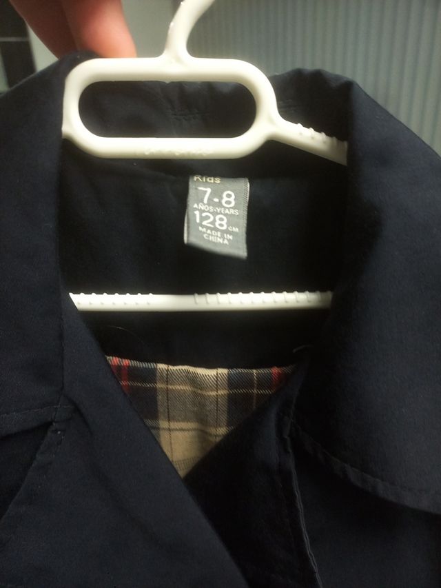 Zara Gabardina Niña Talla 7-8 Años