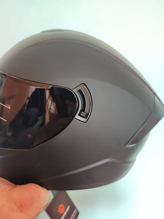 Casco Moto Integral Talla M Negro Mate Unisex