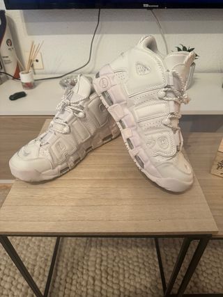 Nike Air More Uptempo Beige/Blanco