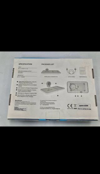 Cargador Inalámbrico Seneo 2 en 1 iPhone/Apple Wat