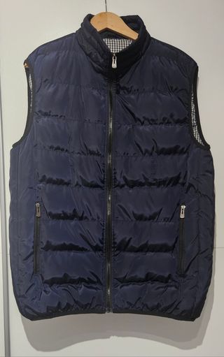 Chaleco Anorak Azul Marino sin Mangas