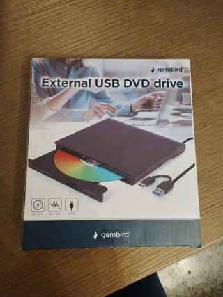 Lector DVD/CD Externo Gembird USB 3.1