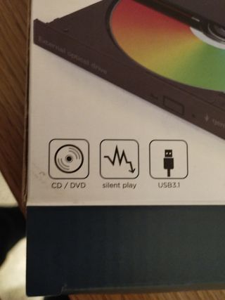 Lector DVD/CD Externo Gembird USB 3.1
