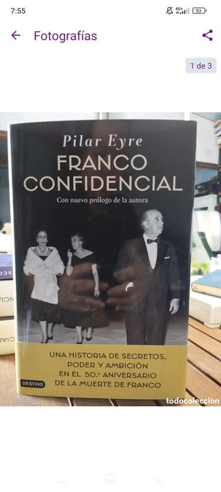 Franco confidencial Pilar Eyre, Editorial DESTINO