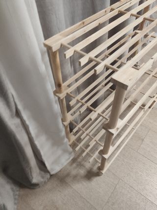 Estantería de madera de 4 niveles