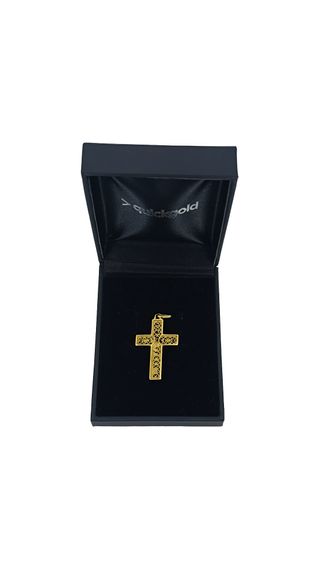Cruz de oro calada 