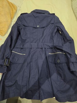 Gabardina azul talla 36