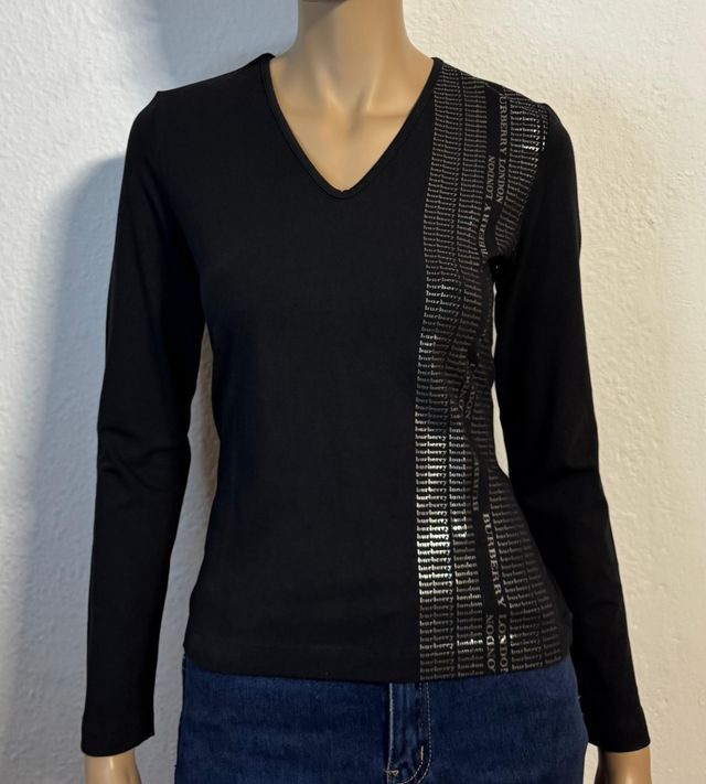 Camiseta Burberry Talla S Negra