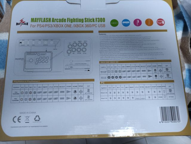 Mayflash Arcade Fighting Stick F300 PS4/PS3/XBOX