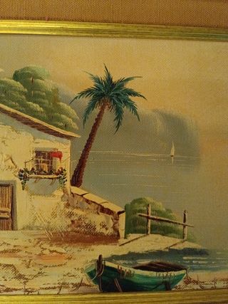 Cuadro E. Gonzalez Paisaje Marino