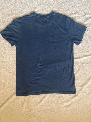 Camiseta NBA Mavericks azul con letras verdes