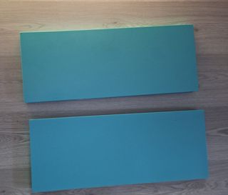 Scaffali blu 