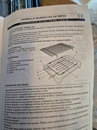 Barbacoa Eléctrica Negra y Plateada