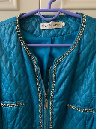 Chaqueta acolchada Nanalove cadena dorada