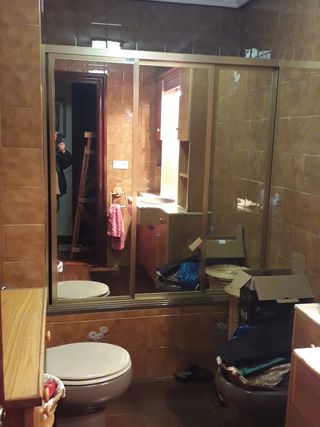 Mampara de baño para bañera.