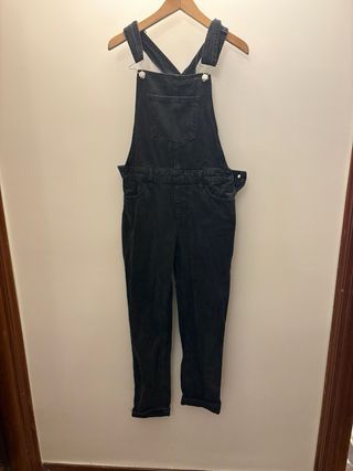 Peto Vaquero Negro Talla XXS.