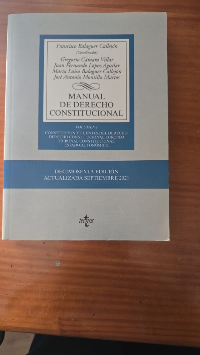 Manual de Derecho Constitucional: Vol. I: Const...