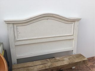 Cabecero de cama 90cm madera blanco