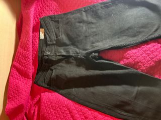 Pantaloni Uomo Denim Straight Fit Neri