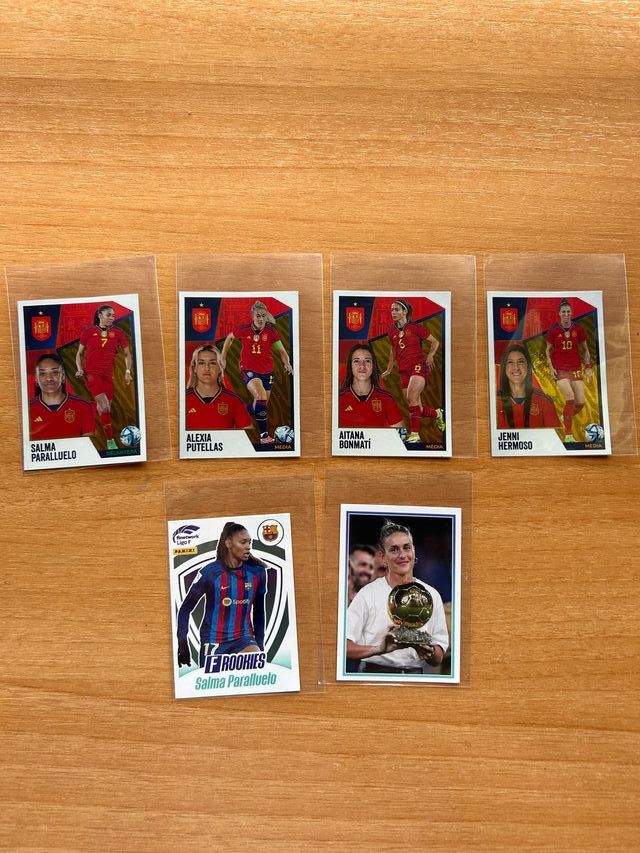 Lote 6 cromos Liga F / España