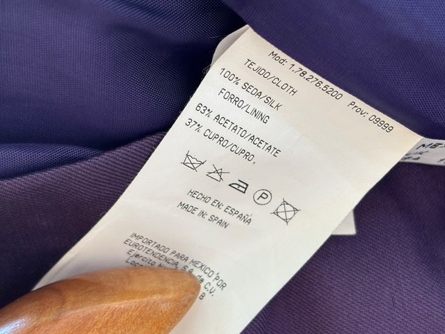 Abrigo seda Roberto Verino morado