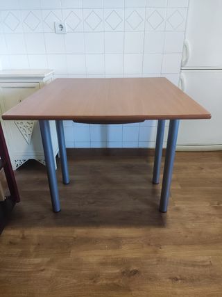 Mesa extensible madera y metal