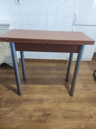Mesa extensible madera y metal