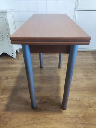 Mesa extensible madera y metal