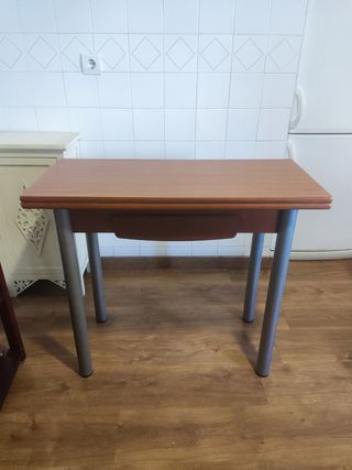 Mesa extensible madera y metal