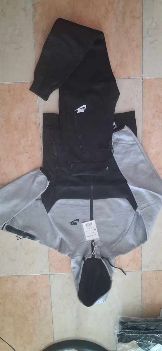 Conjunto Nike Hombre Negro y Gris